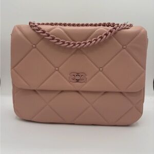 GILDA PARIS BLUSH LARGE QUILTED CROSSBODY BAG